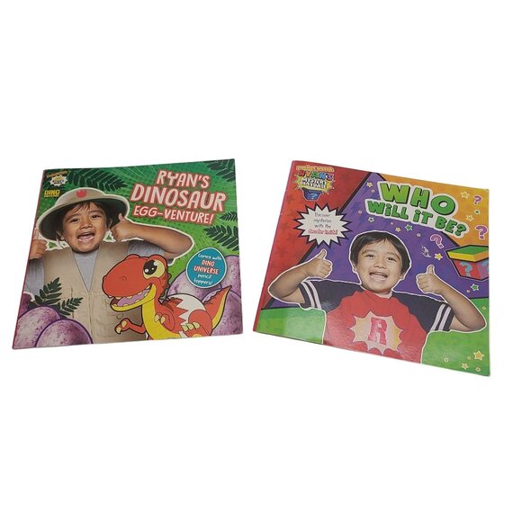 Ryans Dinosaur Egg-Venture & Who Will It Be? Kids Books Set - Picture 1 of 7
